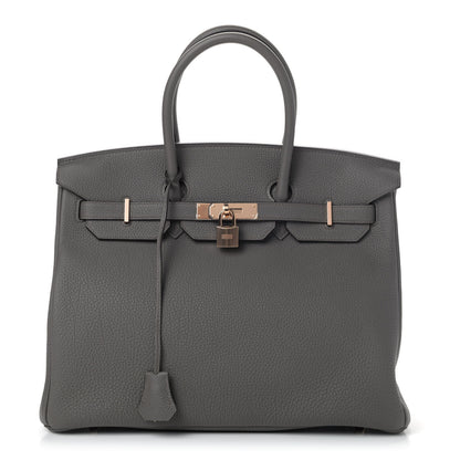 Hermes Togo Birkin 35 Etain 1 of 8