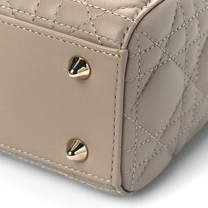 Christian Dior Lambskin Cannage Small My ABCDior Lady Dior Taupe 8 of 8