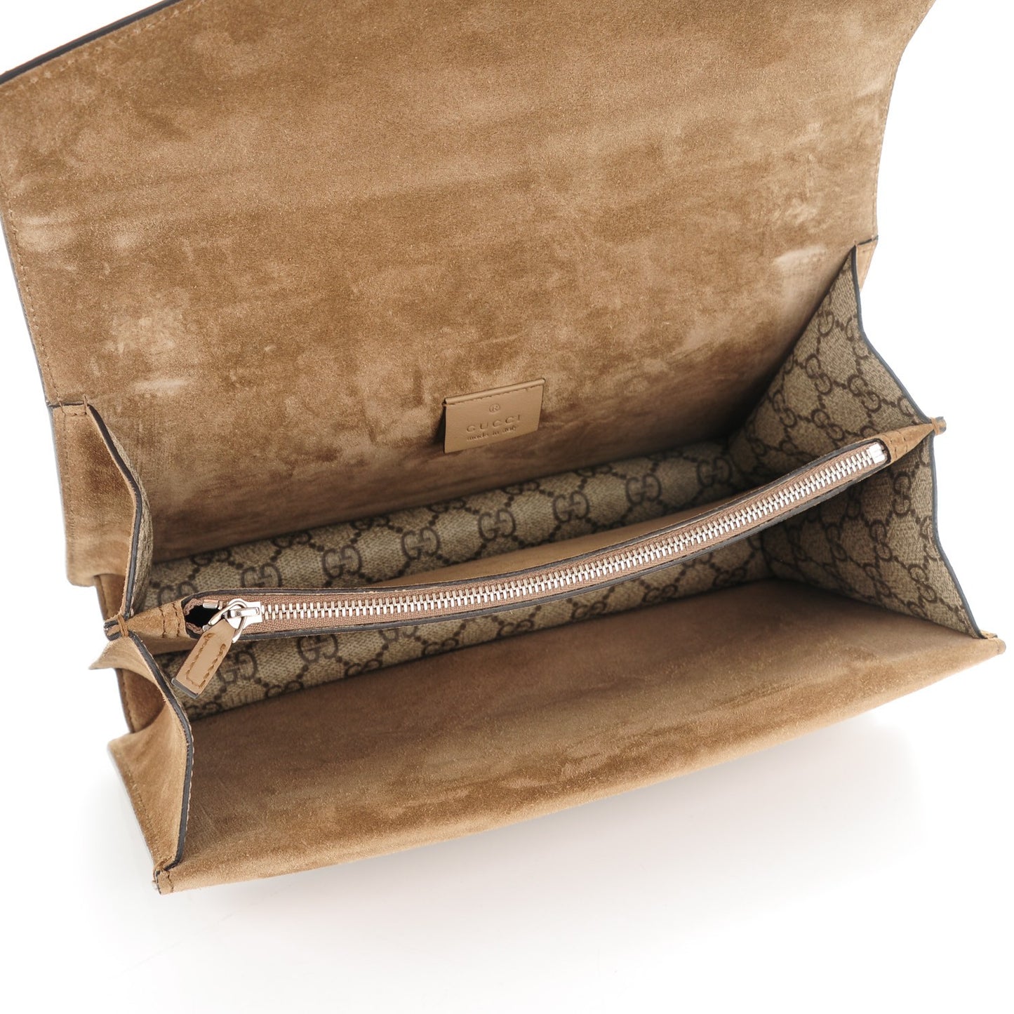 GG Supreme Monogram Small Dionysus Shoulder Bag Taupe