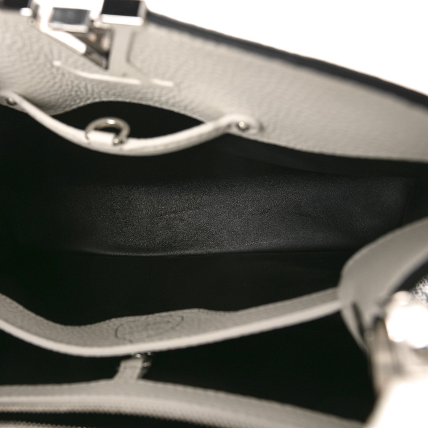 LV X YK Taurillon Psychedelic Capucines MM Black White