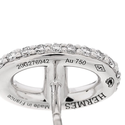 Hermes 18K White Gold Diamond New Farandole Earrings 5 of 6