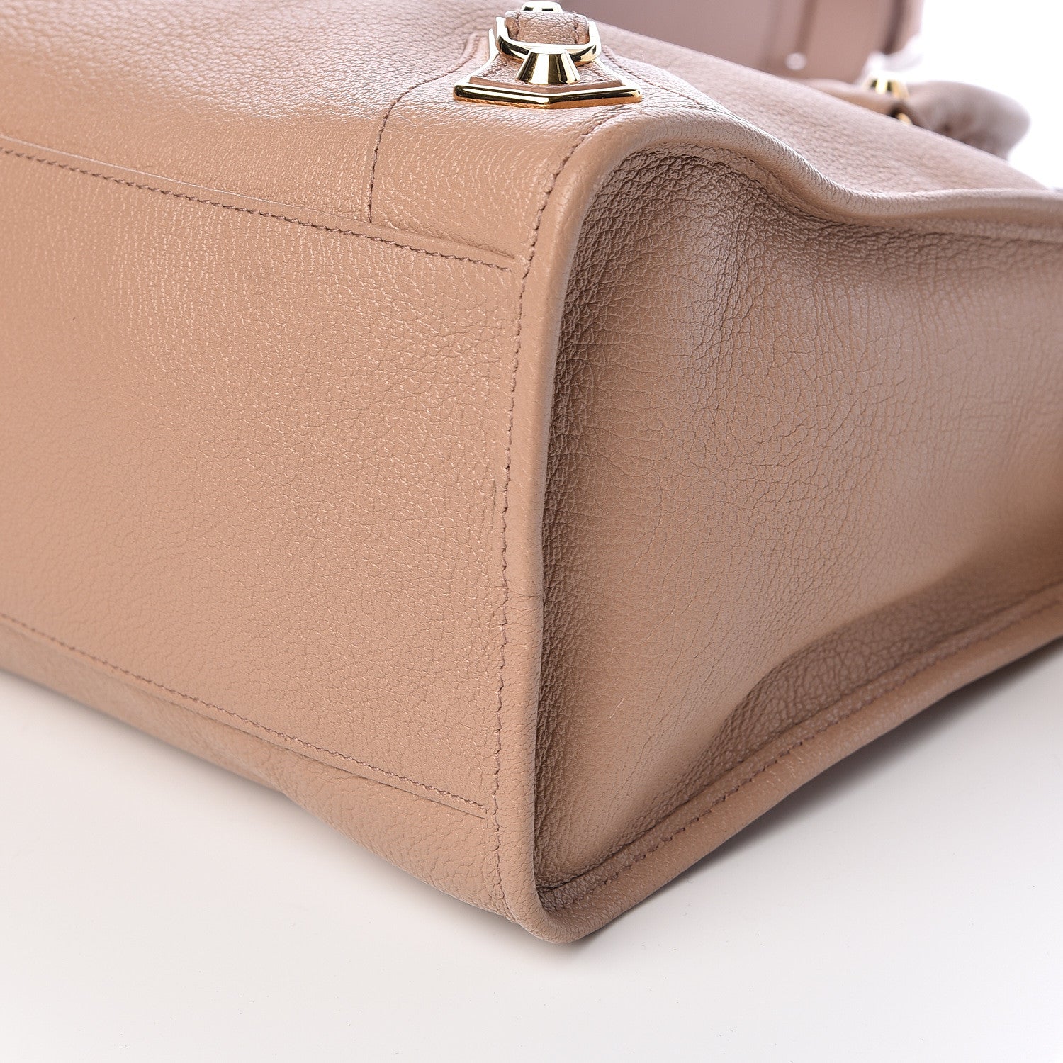 Balenciaga Chevre Gold Metallic Edge Hardware City Rose Des Sables 11 of 11