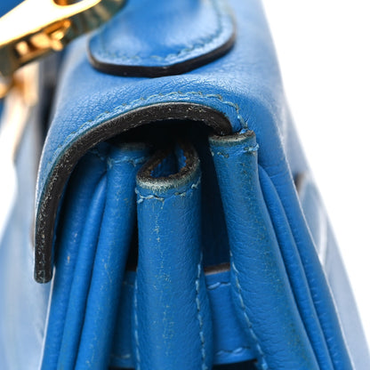 Hermes Evercolor Kelly Retourne 32 Bleu Zanzibar 12 of 13