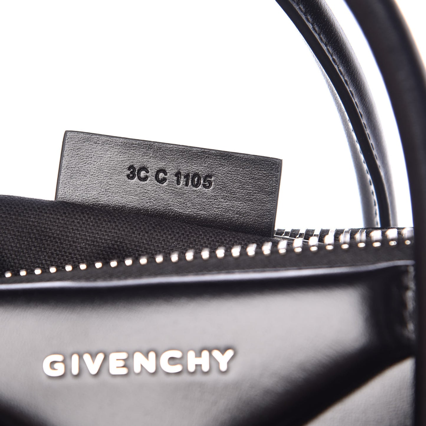 Shiny Lord Calfskin Small Antigona Black