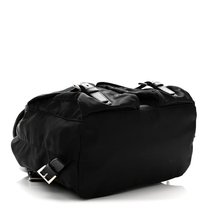 Prada Tessuto Nylon Saffiano Medium Backpack Black 3 of 9