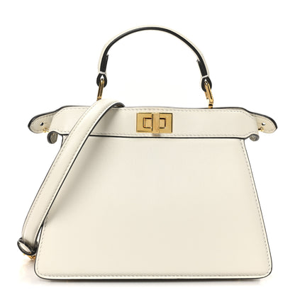 Fendi Shiny Nappa Petite Peekaboo I SEE U Satchel White 8 of 11