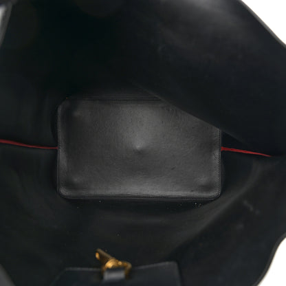 Valentino Garavani Grainy Calfskin Escape Hobo Bag Black 6 of 12