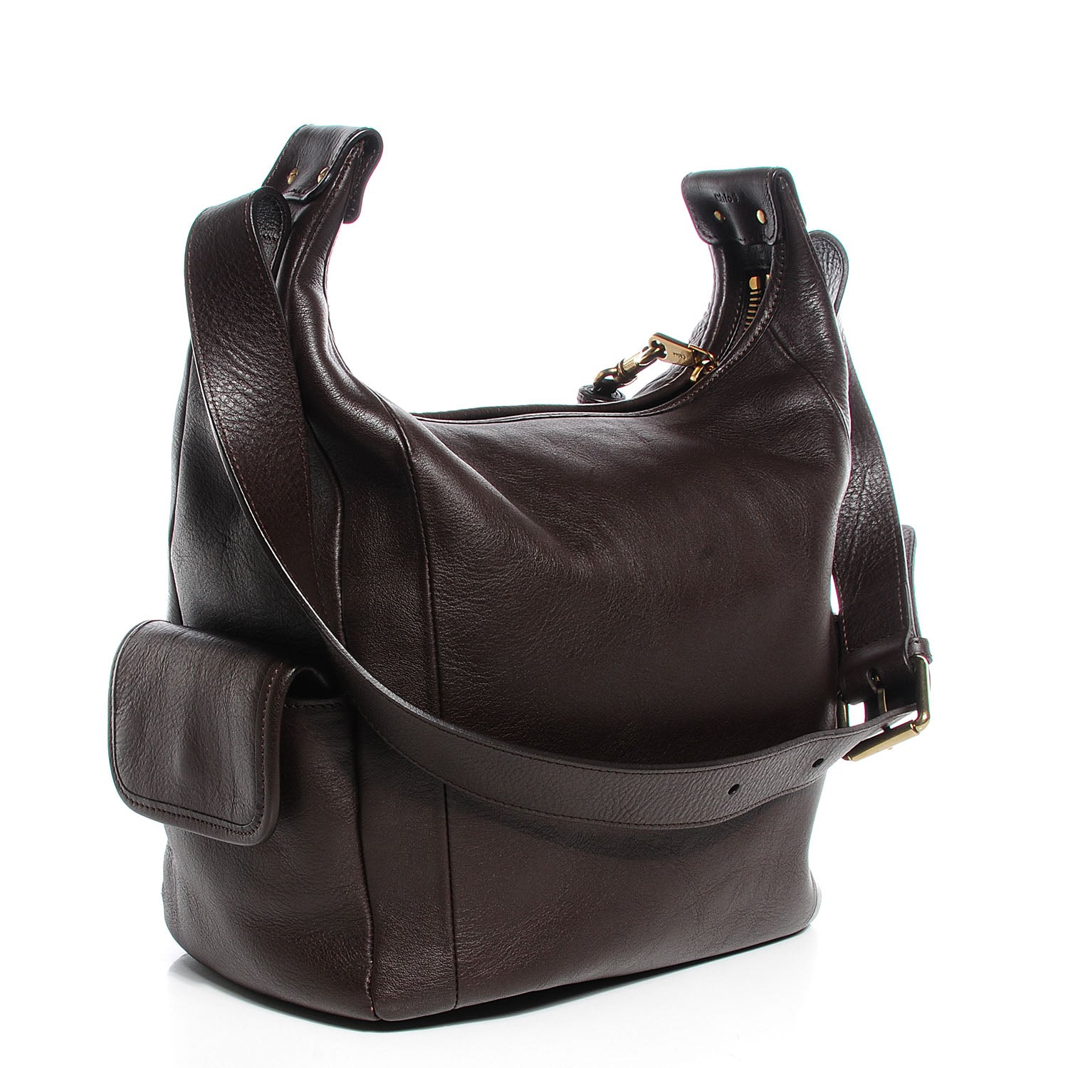 Chloe Calfskin Gabby Bucket Bag Brown 3 of 8
