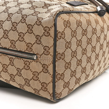 Gucci Monogram Dollar Calfskin O Drawstring Backpack Beige Ebony Testa di Moro Dark Chocolate 9 of 10