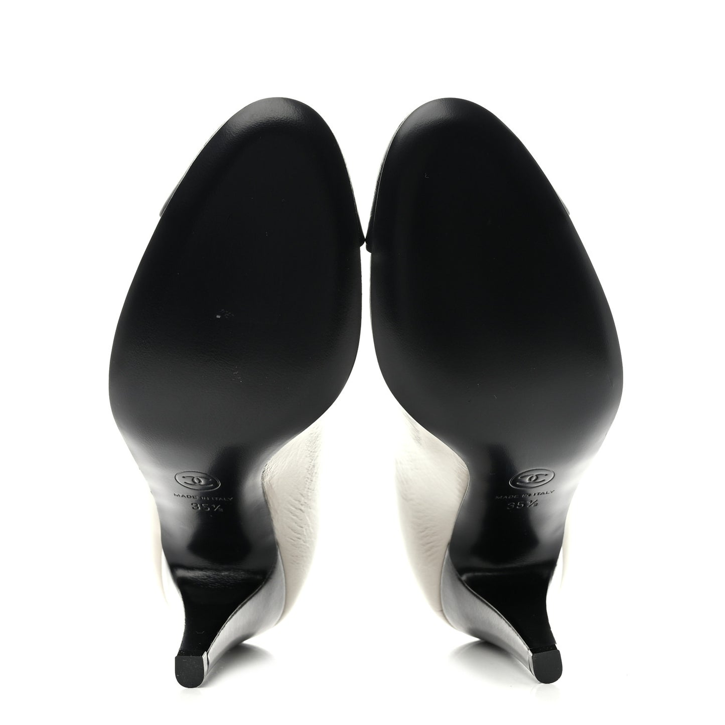 Shiny Goatskin Cap Toe Mary Jane Pumps 35.5 Grey Dark Grey