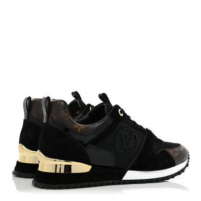 Louis Vuitton Suede Monogram Run Away Sneakers 39.5 Black 5 of 10