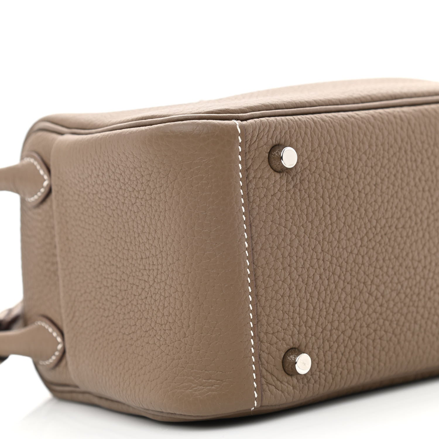 Hermes Taurillon Clemence Mini Lindy 20 Etoupe 9 of 11