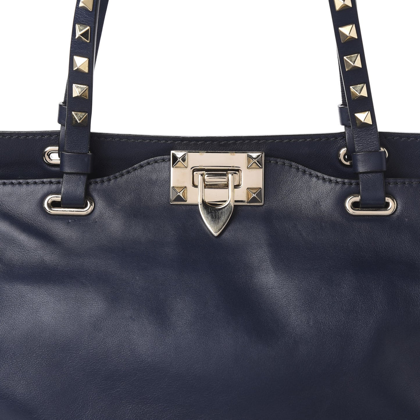 Vitello Small Rockstud Tote Marine