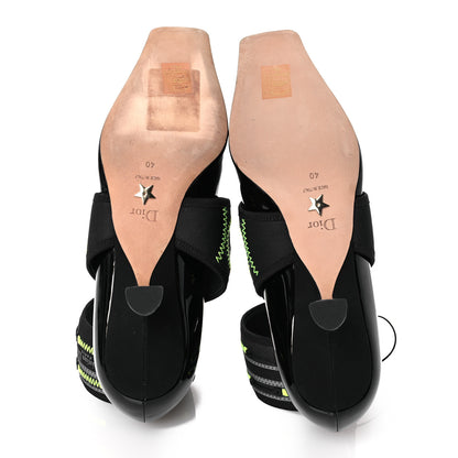 Christian Dior Patent 62-22 Pumps 40 Black Green 7 of 11