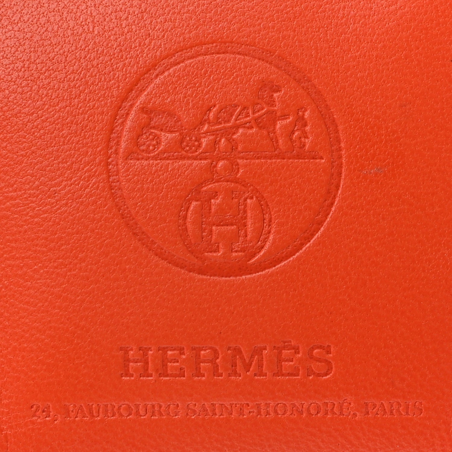 Hermes Milo Lambskin Swift Shopping Bag Charm Feu Gold 3 of 4