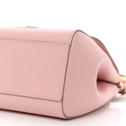 Dolce & Gabbana Dauphine Small Miss Sicily Satchel With Scarf Pink 9 of 9