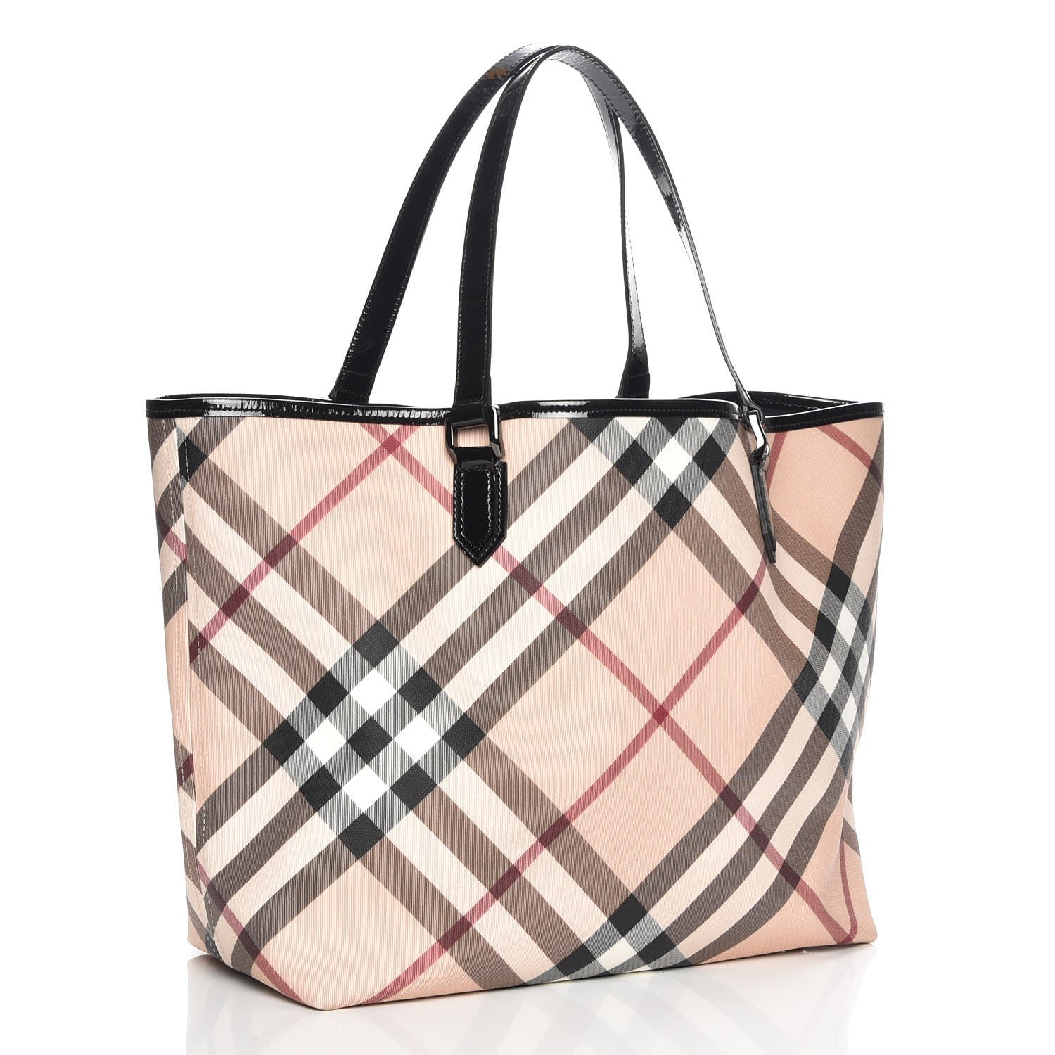 Burberry Nova Check Large Nickie Tote Black 3 of 7