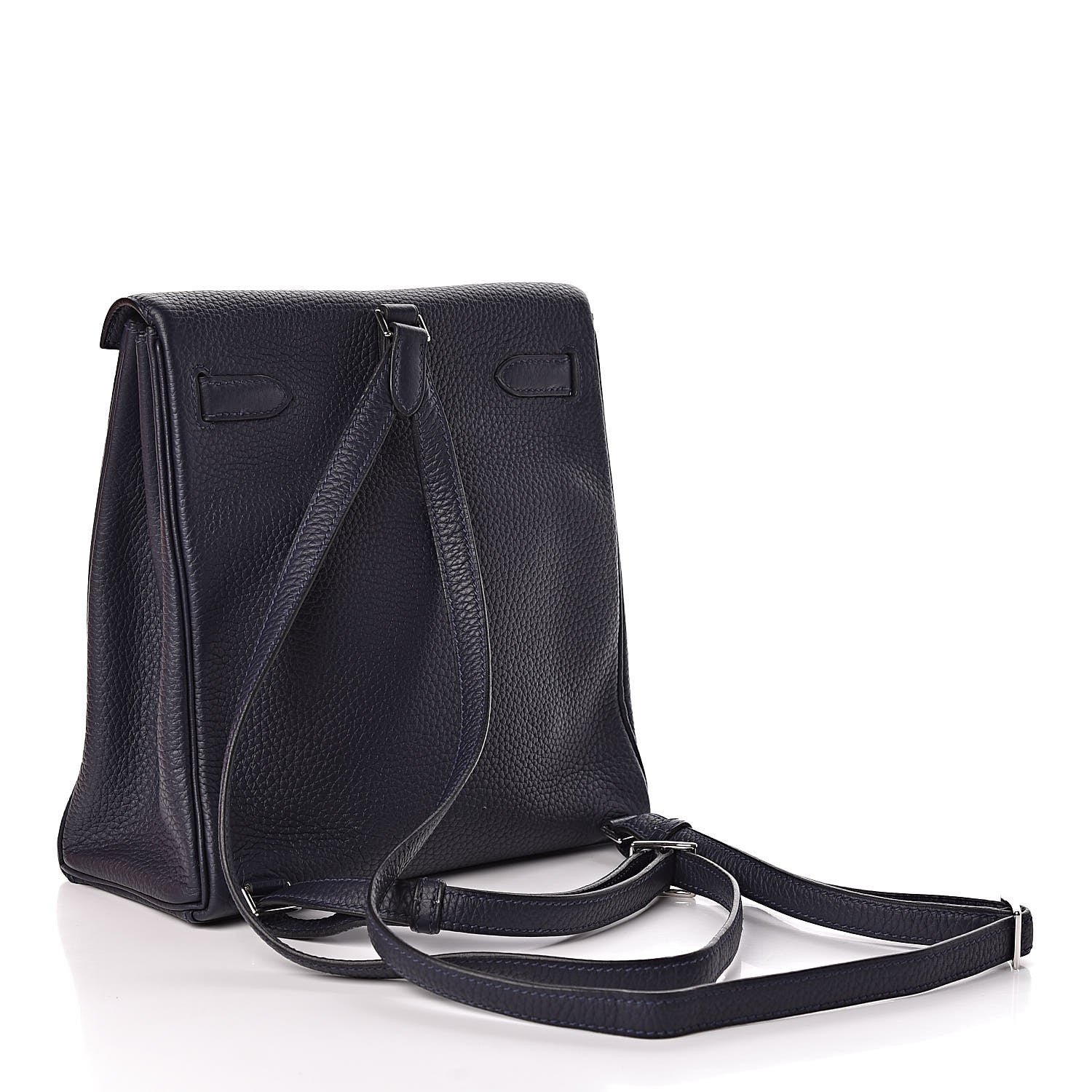 Hermes Taurillon Clemence Kelly Ado Backpack Bleu Nuit 3 of 12