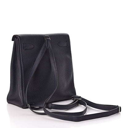 Hermes Taurillon Clemence Kelly Ado Backpack Bleu Nuit 3 of 12