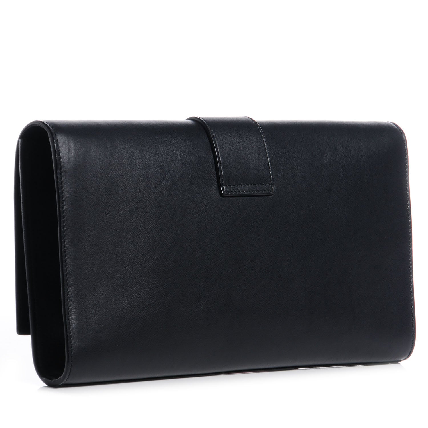 Saint Laurent Calfskin Classic Y Clutch Black 3 of 8