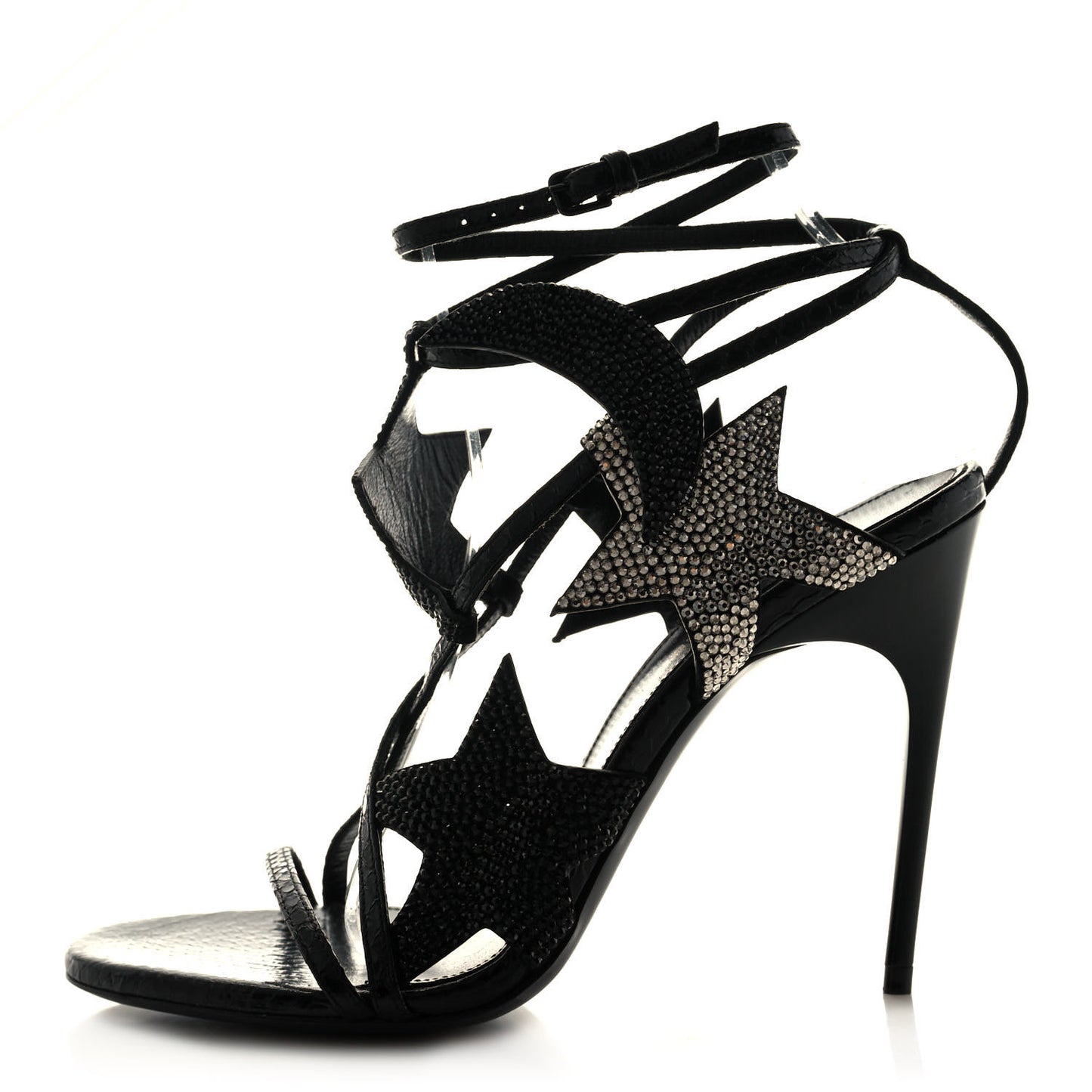 Ayers Stardust Strap 105 Sandals 35.5 Black