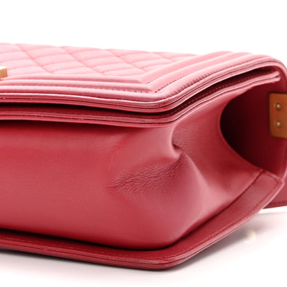 Chanel Calfskin Quilted Medium Boy Flap Red 10 of 10