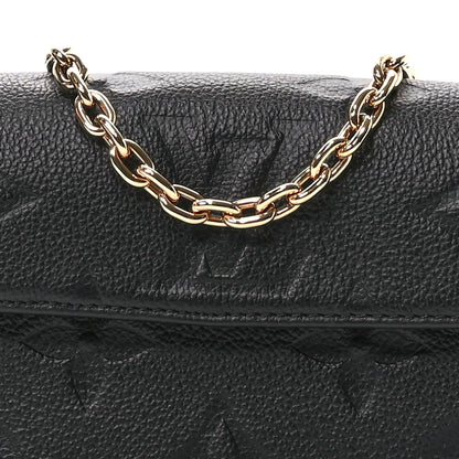 Louis Vuitton Empreinte Monogram Giant Ivy Wallet On Chain Black 7 of 10
