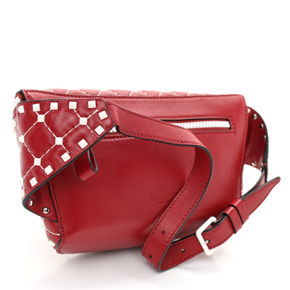 Valentino Garavani Lambskin Free Rockstud Spike Belt Bag 75 Rosso Valentino 3 of 8