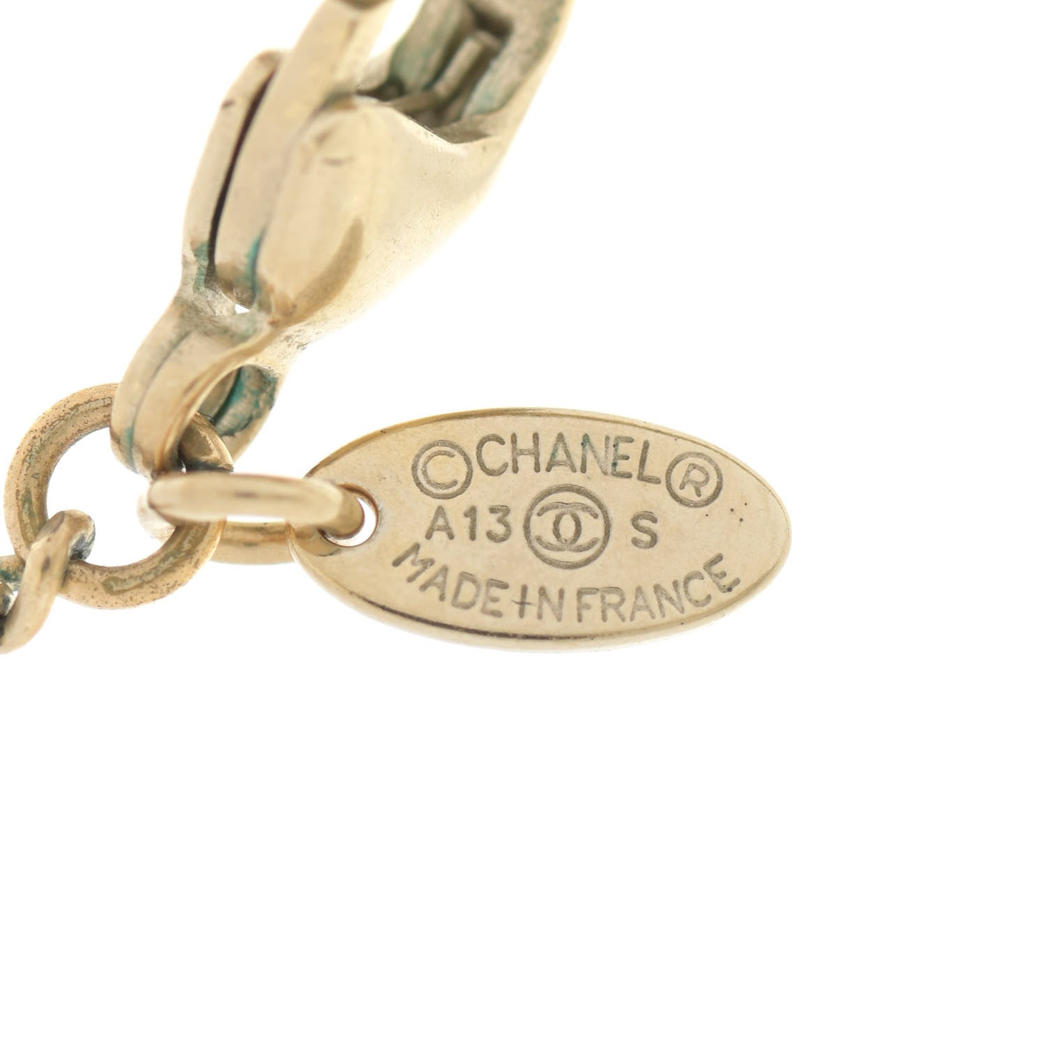 Chanel Enamel CC Camellia Necklace Gold Black 6 of 6