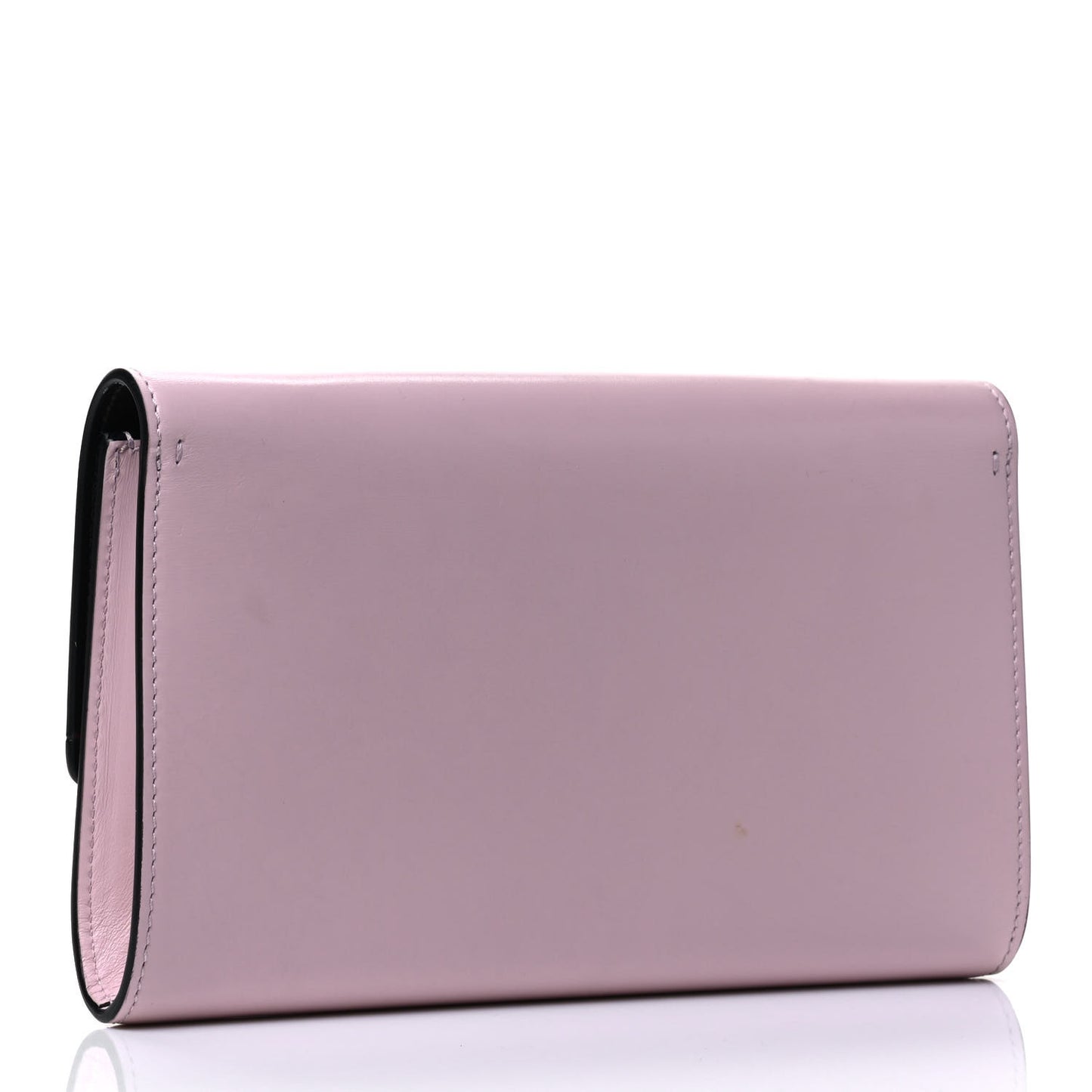 Calfskin VCase Chain Wallet Bag Pink
