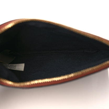 Burberry Canvas House Check Wristlet Pouch Tan 5 of 6