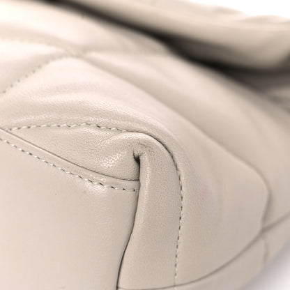 Saint Laurent Lambskin Quilted Toy Loulou Puffer Monogram Chain Satchel Crema Soft 10 of 18