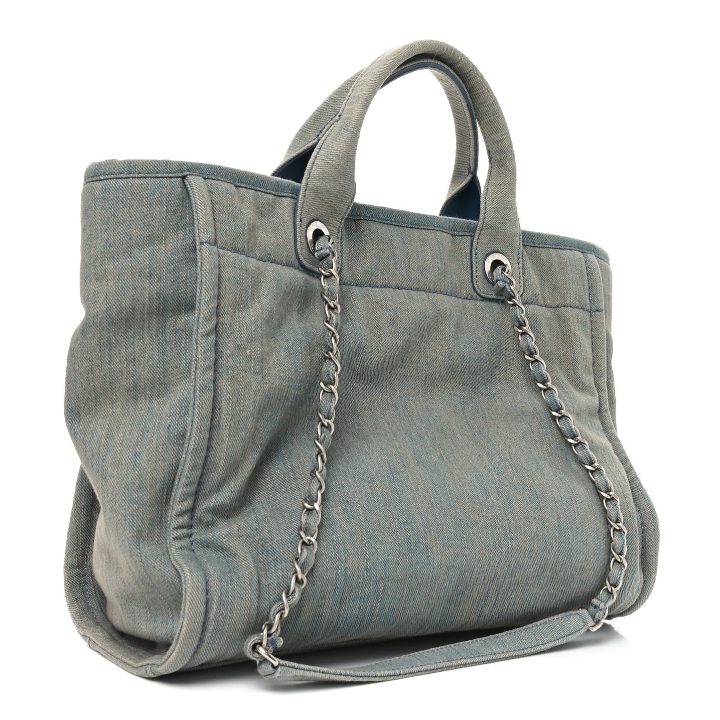 Denim Small Deauville Tote Light Blue