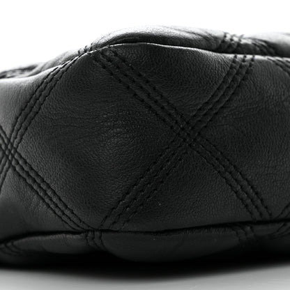 Saint Laurent Grained Lambskin Quilted Mini Becky Double Zip Bag Black 11 of 12
