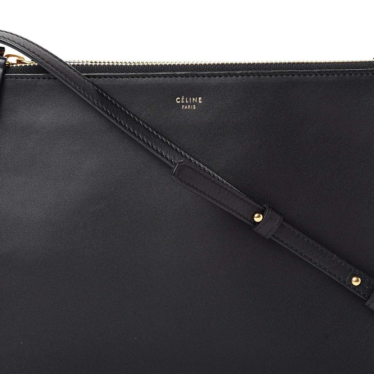 Lambskin Large Trio Crossbody Bag Black