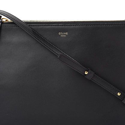 Celine Lambskin Large Trio Crossbody Bag Black 9 of 11