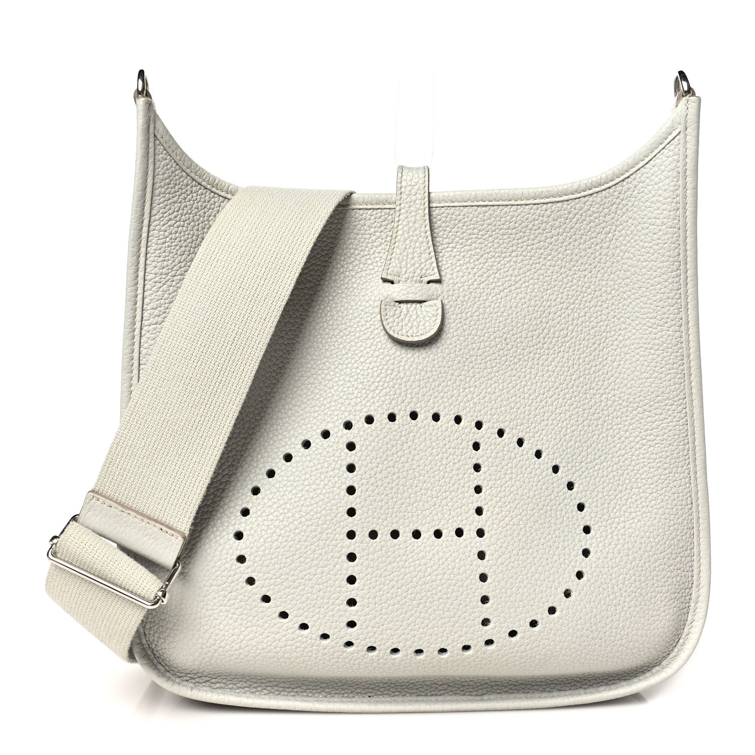 Hermes Taurillon Clemence Evelyne III PM Gris Perle 1 of 10