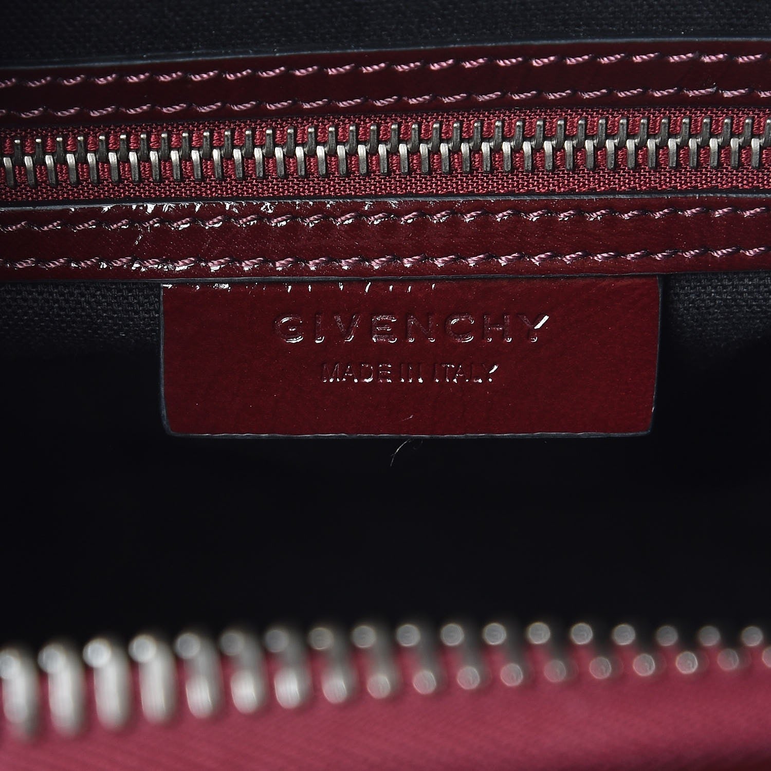 Givenchy Crinkled Patent Calfskin Small Antigona Aubergine 6 of 7