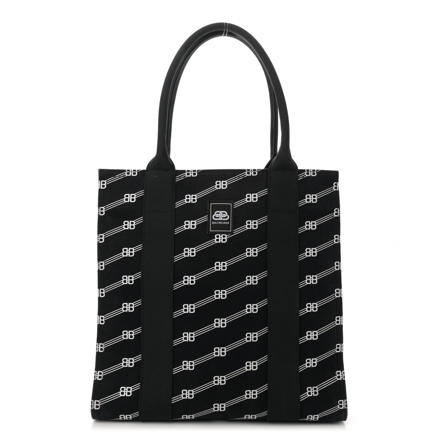 Balenciaga Canvas BB Monogram Sharp Tote Black 1 of 12