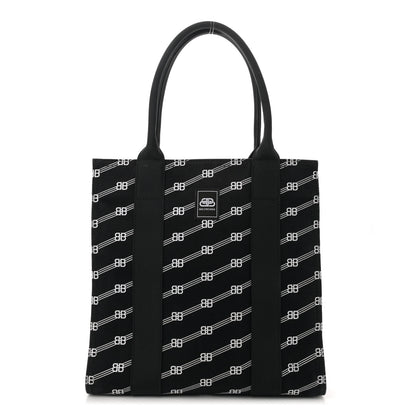 Balenciaga Canvas BB Monogram Sharp Tote Black 1 of 12