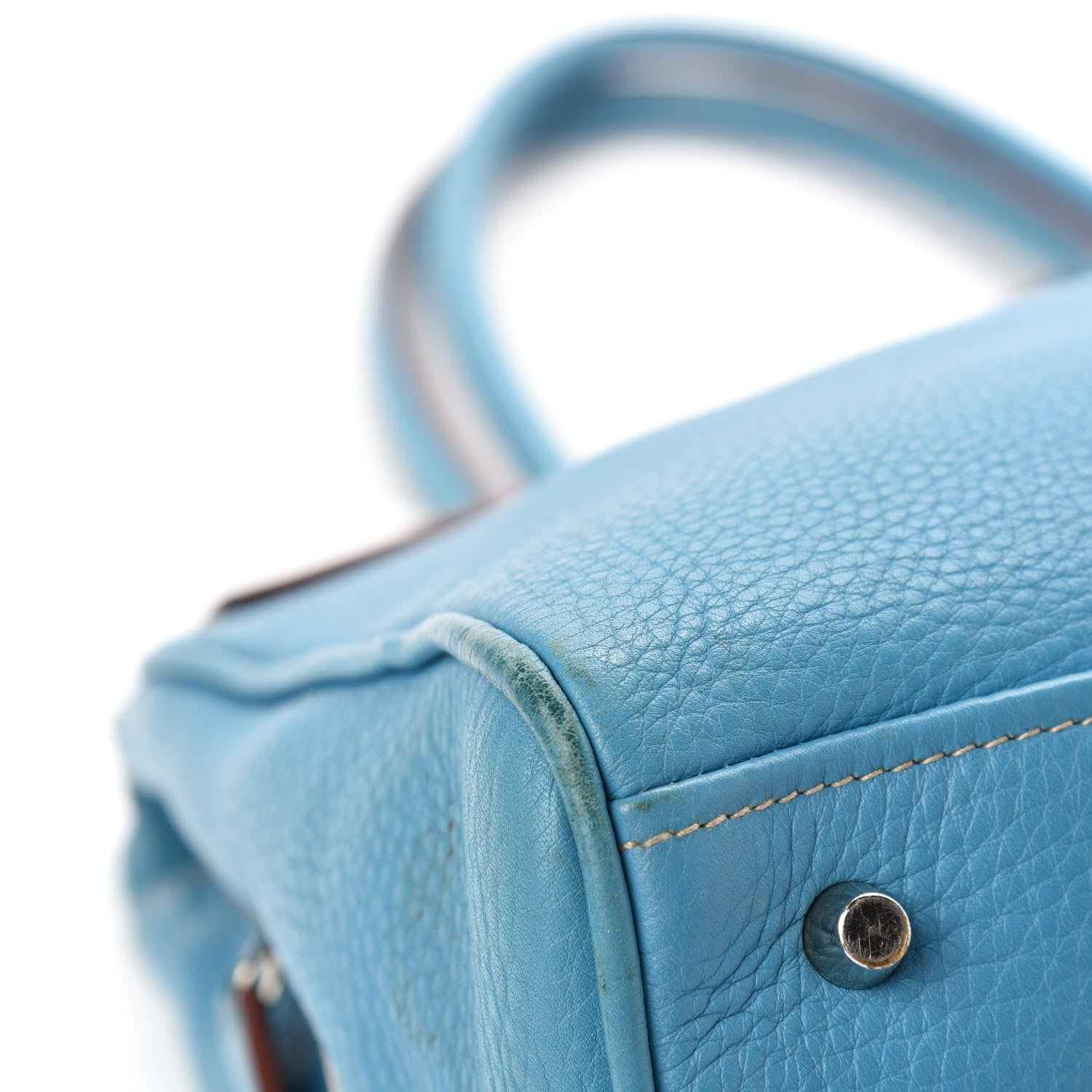 Prada Vitello Top Handle Tote Turchese 8 of 11