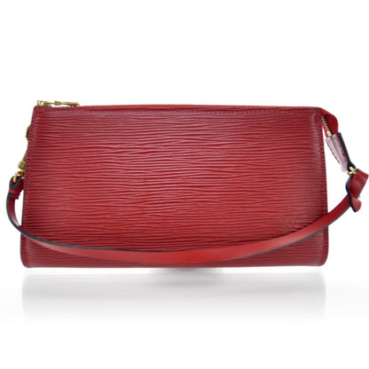 Louis Vuitton Epi Pochette Accessories 21 Red 1 of 7