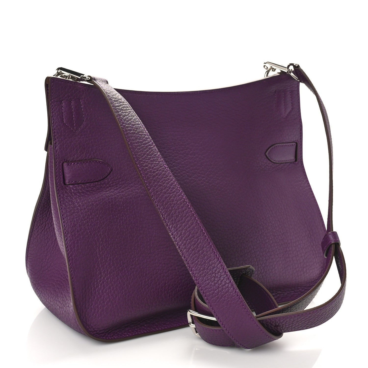 Hermes Taurillon Clemence Jypsiere 34 Cassis 2 of 9