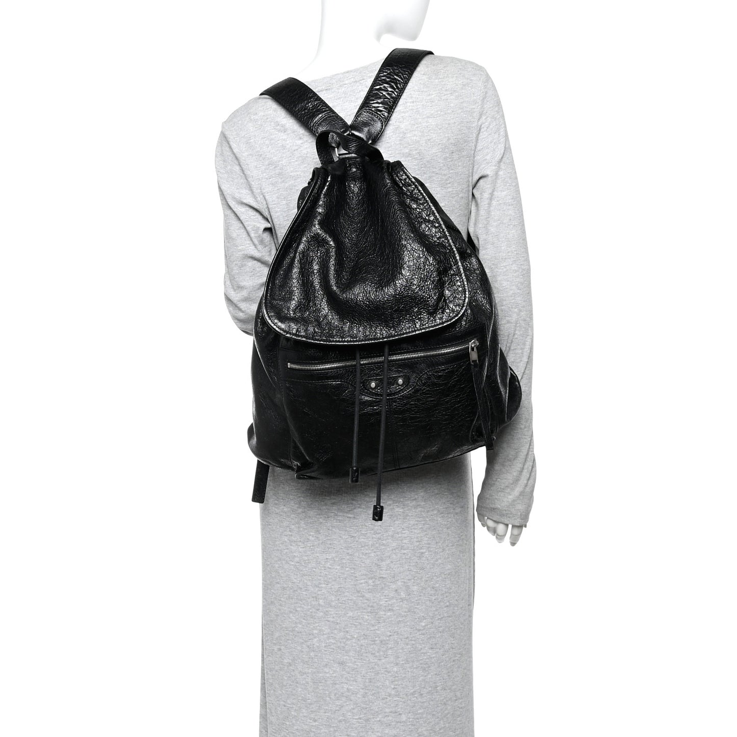 Agneau Giant 12 Silver Hardware S Traveler Backpack Black