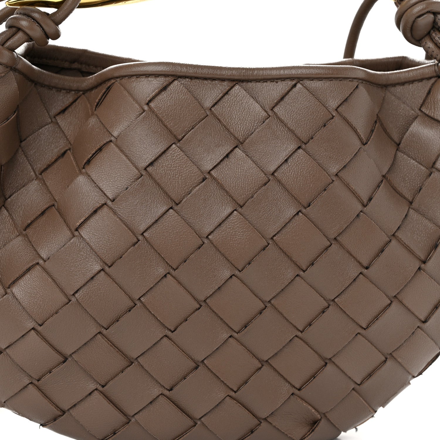 Bottega Veneta Nappa Intrecciato Mini Sardine Bag Taupe Grey 7 of 9
