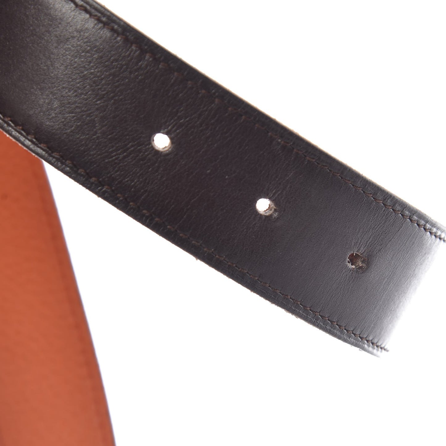 Box Togo 32mm Belt Strap 85 Chocolate Orange
