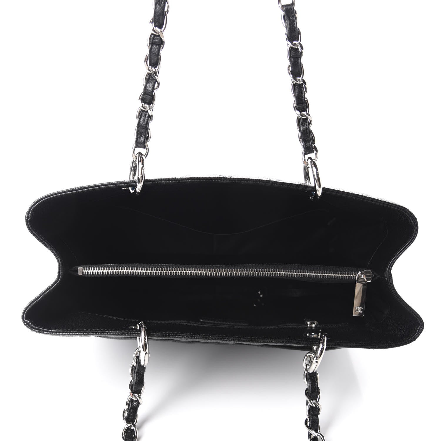 Chanel Caviar Quilted Grand Shopping Tote GST Black 5 of 10