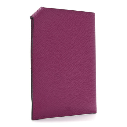 Hermes Chevre Mysore Tarmac PM Passport Holder Rose Pourpre 3 of 7