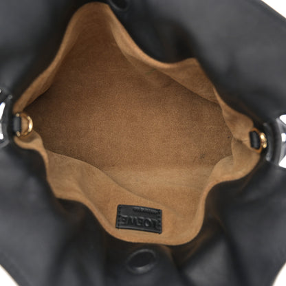 Loewe Calfskin Mini Flamenco Knot Clutch Black 5 of 10