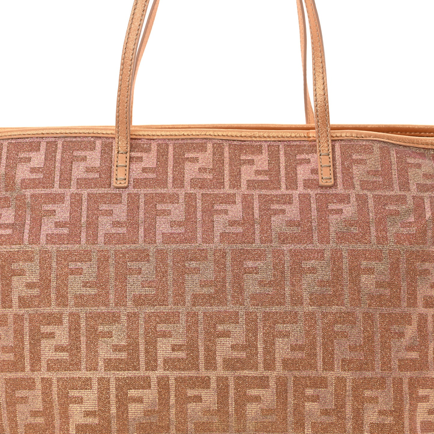 Metallic Lurex Zucca Medium Roll Tote Arancio